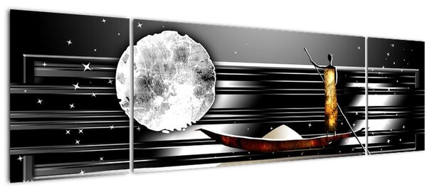 Obraz starověké dobové malby (170x50 cm)