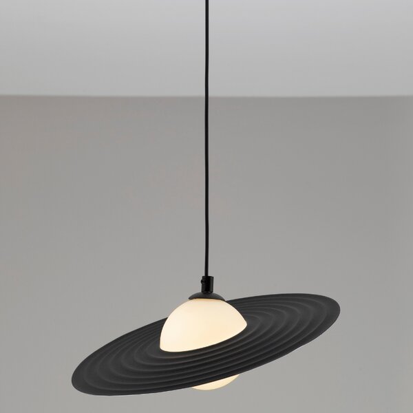 Černobílé závěsné světlo Nova Luce Reflet 30 cm