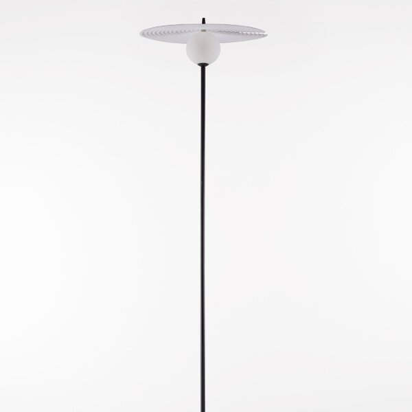 Černobílá stojací lampa Nova Luce Reflet 162 cm