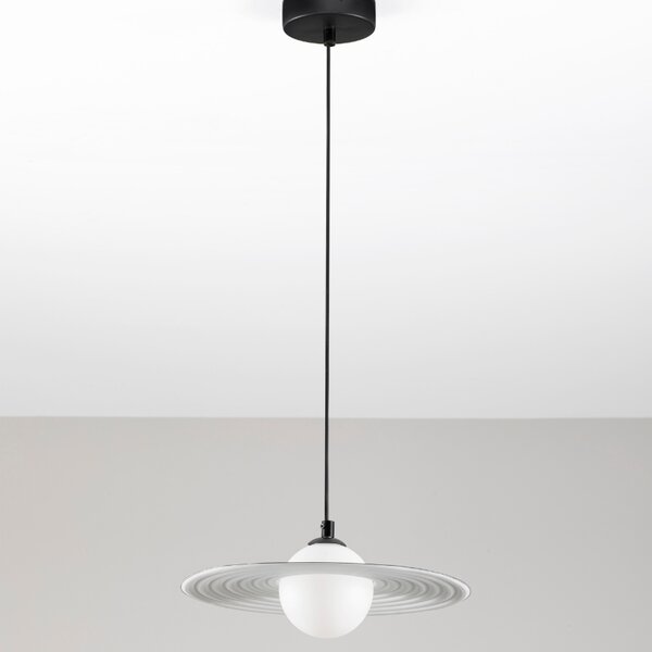 Černobílé závěsné světlo Nova Luce Reflet 30 cm