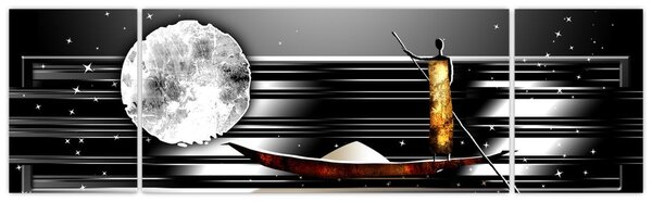 Obraz starověké dobové malby (170x50 cm)