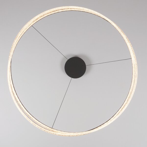 Černé kovové závěsné LED světlo Nova Luce Ofelia 95 cm