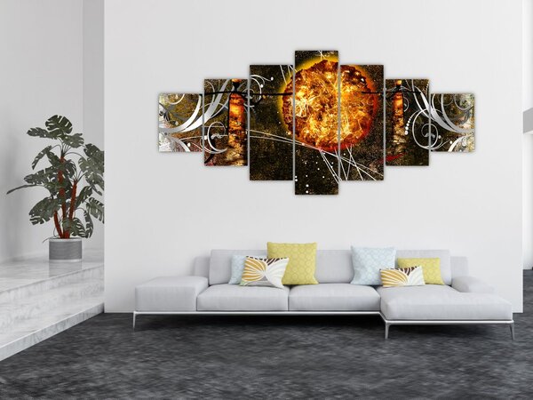 Obraz starověké dobové malby (210x100 cm)
