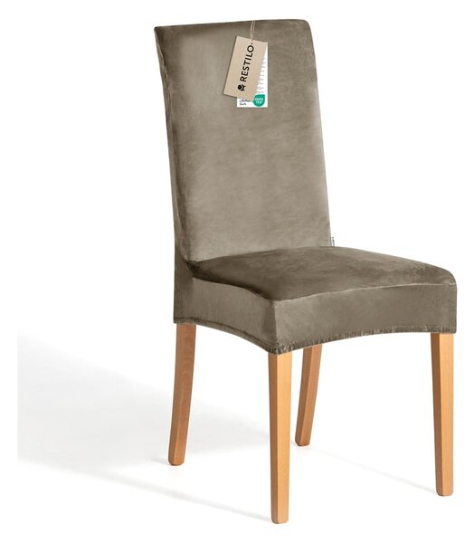 Šedobéžové napínací potahy v sadě 4 ks na židli 48 cm Sento – Restilo