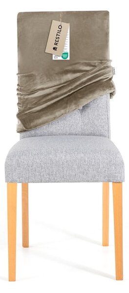 Šedobéžové napínací potahy v sadě 4 ks na židli 48 cm Sento – Restilo