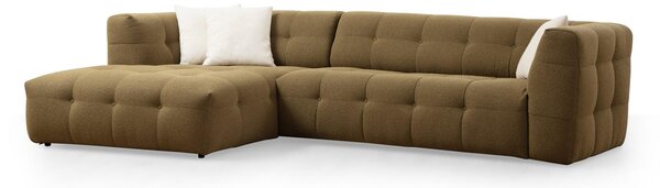 Rohová sedačka Cadellona (L) (khaki). Akce -25%
