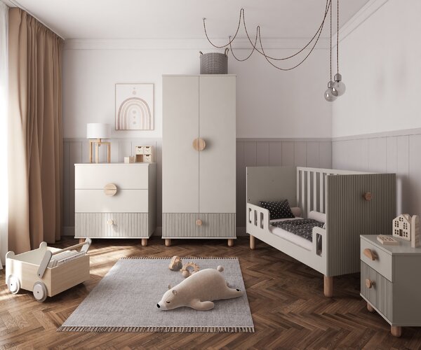 Dětská komoda se třemi šuplíky Loft Barevné provedení: Máta