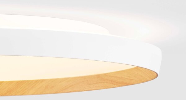 Bílé kovové stropní LED světlo Nova Luce Vomos 60 cm