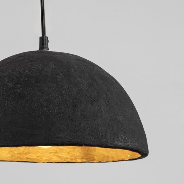 Černé závěsné světlo Nova Luce Talcum 32 cm