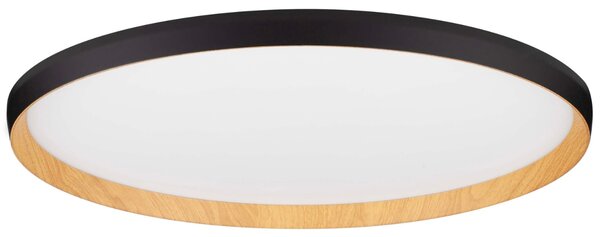 Černé kovové stropní LED světlo Nova Luce Vomos 60 cm