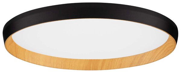 Nova Luce Černé kovové stropní LED světlo Vomos 40 cm