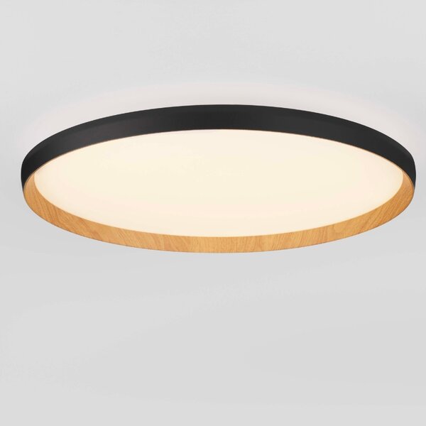 Černé kovové stropní LED světlo Nova Luce Vomos 60 cm