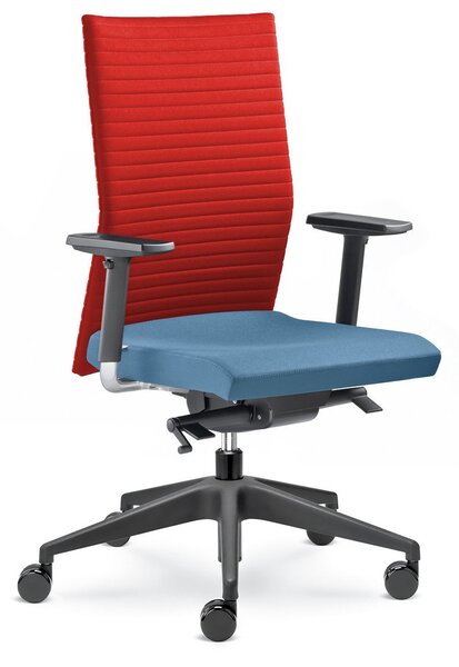 LD seating Element 430-SYS - Kancelářská židle - červená/modrá
