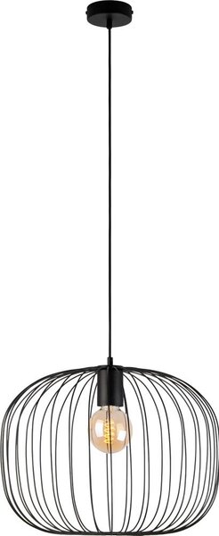 Lustr na lanku OVELLA 1xE27/15W/230V pr. 46 cm černá
