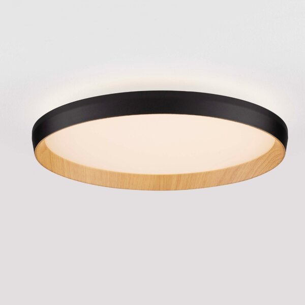 Nova Luce Černé kovové stropní LED světlo Vomos 40 cm