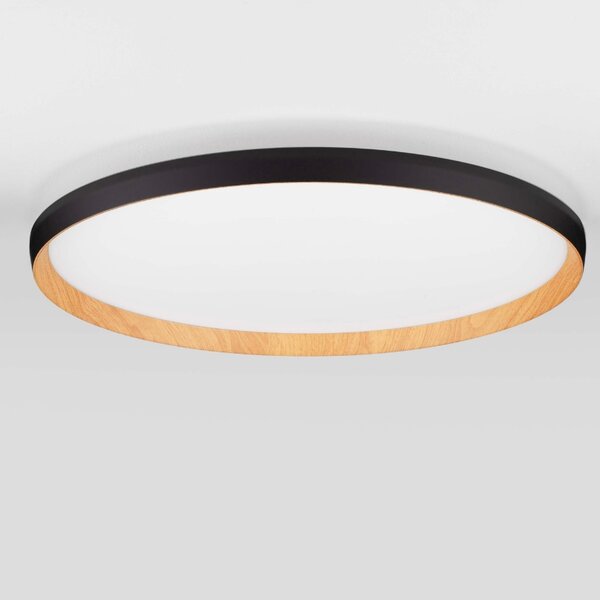 Černé kovové stropní LED světlo Nova Luce Vomos 60 cm