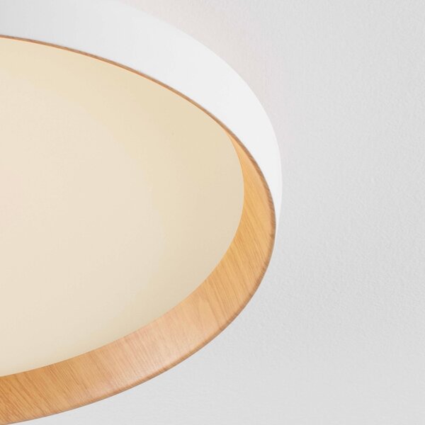 -25 % Dny MOMENTI– Bílé kovové stropní LED světlo Nova Luce Vomos 40 cm