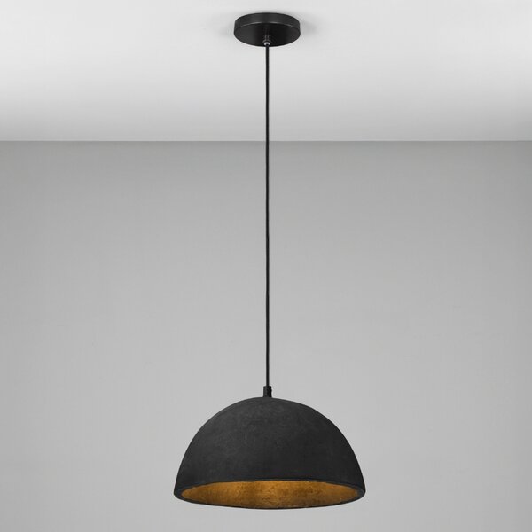 Černé závěsné světlo Nova Luce Talcum 32 cm