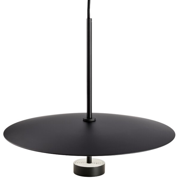 -25 % Dny MOMENTI– Bolia Černé kovové závěsné LED světlo Reflection 40 cm