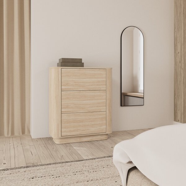 Komoda MADERA 90x107 cm bílý dub