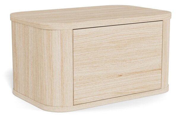 Noční stolek MADERA 46x30 cm bílý dub