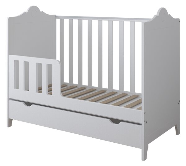 Dětská postýlka Glamour 120 x 60 cm Úložný prostor k postýlce: Jeden šuplík na kolečkách
