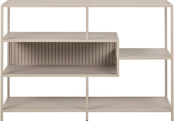 Knihovna SARON 114x78 cm šedá
