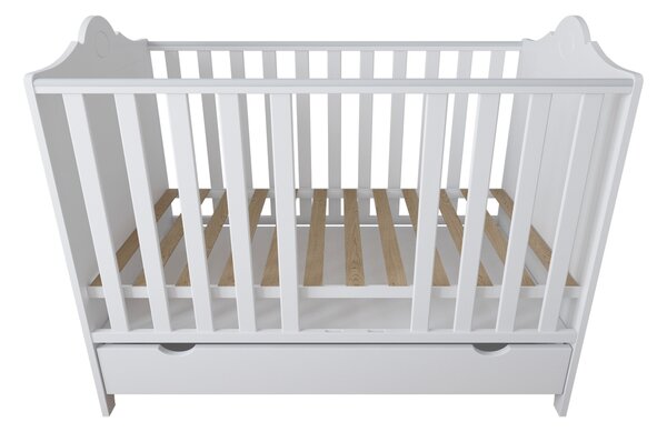 Dětská postýlka Glamour 120 x 60 cm Úložný prostor k postýlce: Jeden šuplík na kolečkách