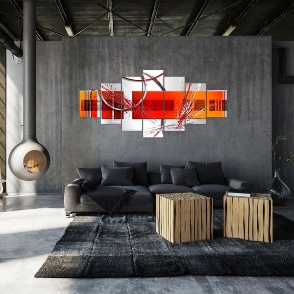 Abstraktní obraz (210x100 cm)