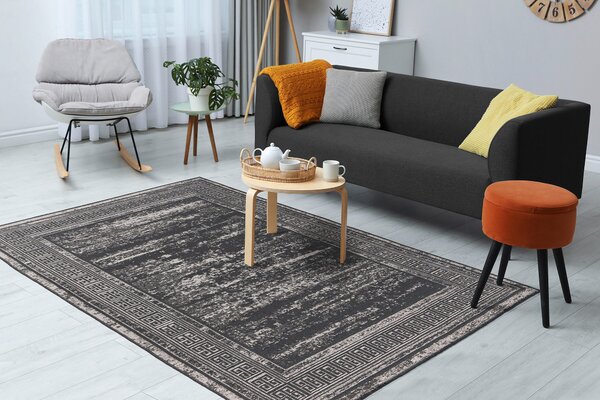 KOBEREC TKANÝ NA PLOCHO, 80/150 cm šedá Kayoom - Online Only koberce & rohožky, Online Only
