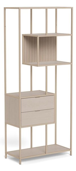 Knihovna SARON 77x185 cm šedá