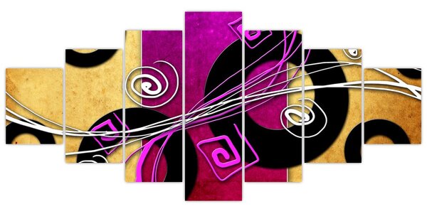 Obraz abstrakce (210x100 cm)