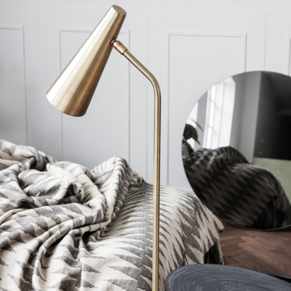-25 % Dny MOMENTI– House Doctor Zlatá kovová stojací lampa Precise 124 cm