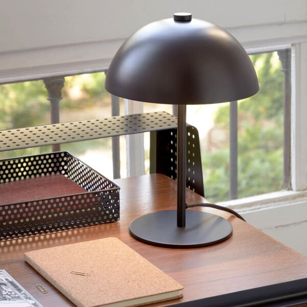 Vínově červená kovová stolní lampa Kave Home Aleyla
