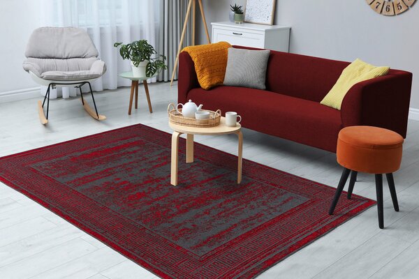 KOBEREC TKANÝ NA PLOCHO, 120/170 cm červená - Online Only koberce & rohožky, Online Only