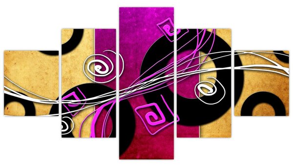 Obraz abstrakce (125x70 cm)