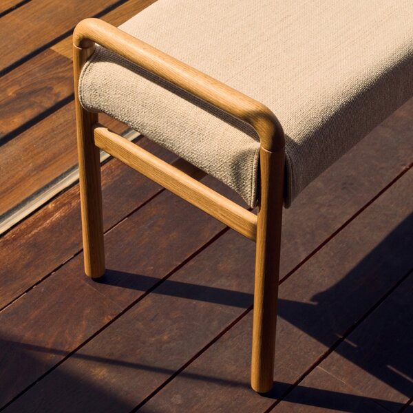 Dubová lavice Kave Home Macaret 120 cm