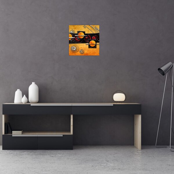 Obraz abstrakce - Planety (30x30 cm)