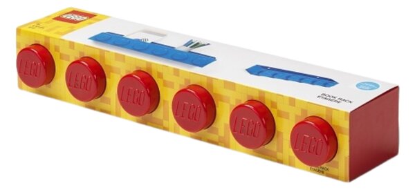 Červená nástěnná police LEGO® Storage 47,8 x 11,5 cm