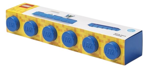 Modrá nástěnná police LEGO® Storage 47,8 x 11,5 cm