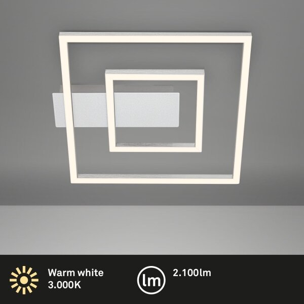 Briloner - LED Stropní svítidlo FRAME LED/22W/230V 3000K 30x32 cm matný chrom