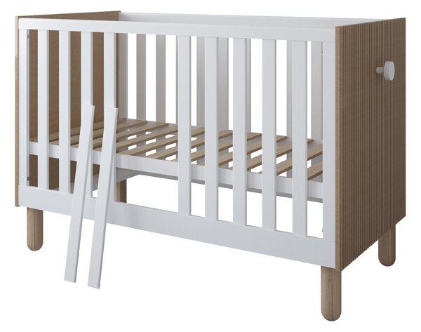 Dětská postýlka Loft 120 x 60 cm Barevné provedení: Kašmír, Úložný prostor k postýlce: Jeden šuplík na kolečkách