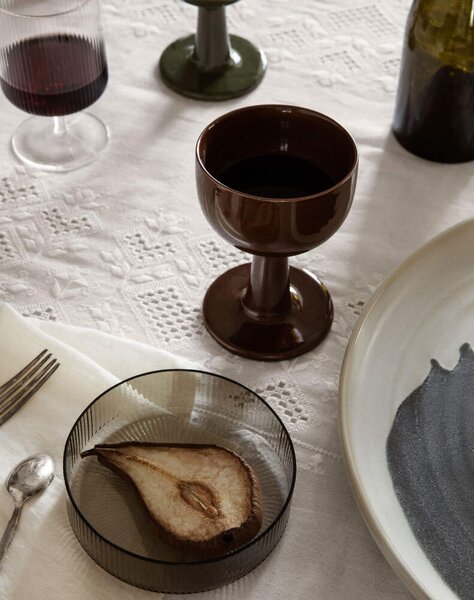 Ferm Living Misky Ripple set 4ks, smoked grey