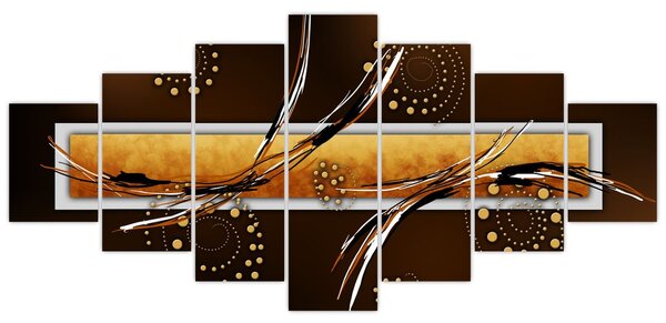 Obraz abstrakce - Motýli (210x100 cm)