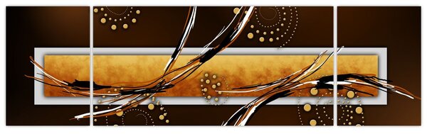 Obraz abstrakce - Motýli (170x50 cm)