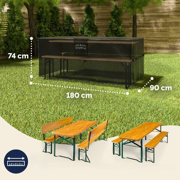 Deuba Ochranný kryt na pivní set 180x90x74 cm - antracit
