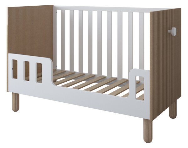 Dětská postýlka Loft 120 x 60 cm Barevné provedení: Kašmír, Úložný prostor k postýlce: Jeden šuplík na kolečkách
