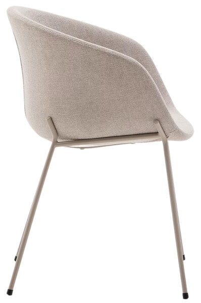 Béžová čalouněná jídelní židle Kave Home Yvette