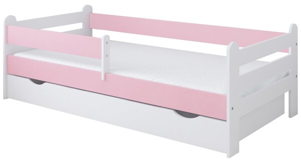 Babywoods Dětská postel Rysio Velikost postele: 140x80, Barevné provedení: Šedá, Provedení postele: S šuplíkem