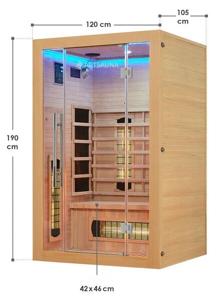 Juskys Infračervená sauna Kiruna